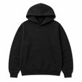 Personality Wrapped hoodie, white print on black