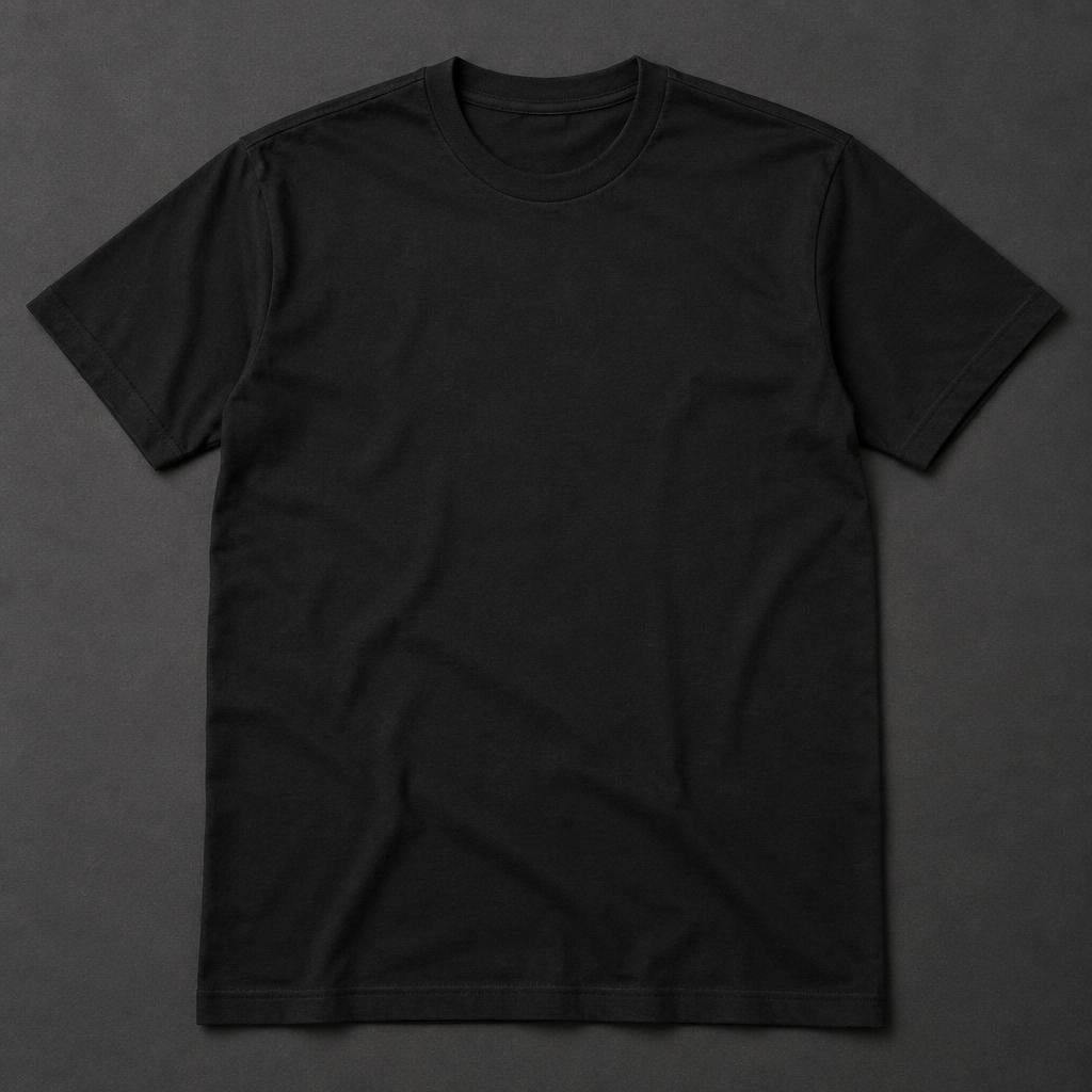Personality Wrapped tee, white print on black