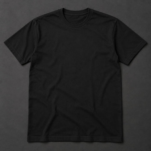 Personality Wrapped tee, white print on black