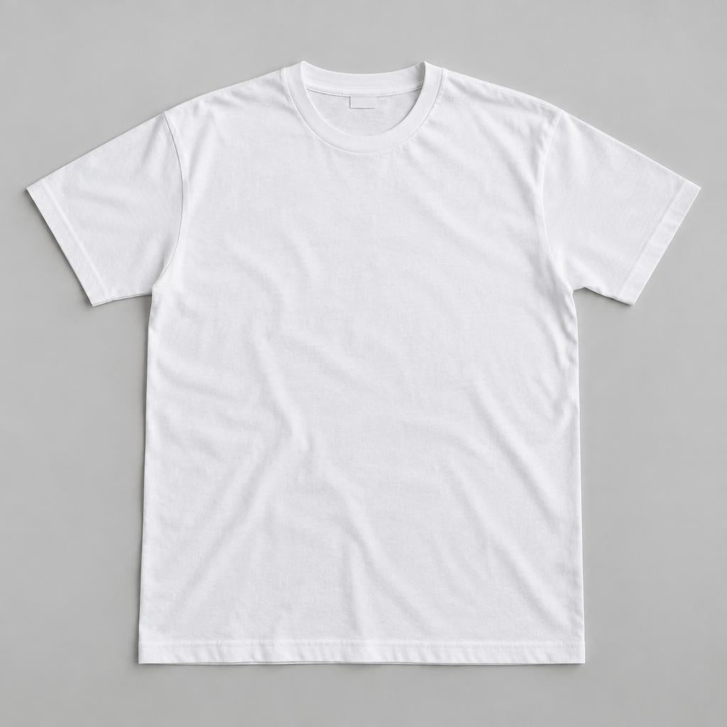 Personality Wrapped tee, black print on white